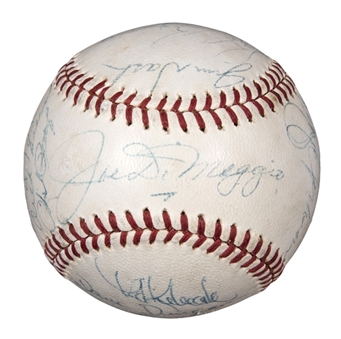 1968 Oakland As Team Signed Baseball With 22 Signatures Including DiMaggio, Jackson & Bando (PSA/DNA)
